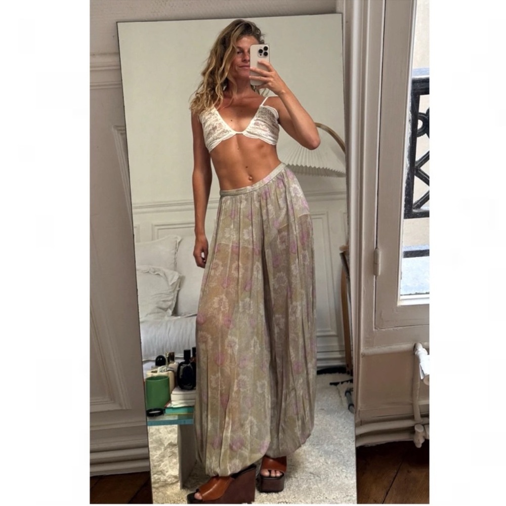 ZW COLLECTION FLORAL BALLOON PANTS